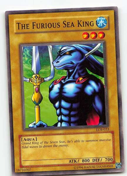 The Furious Sea King - Legend of Blue Eyes White Dragon #LOB-033