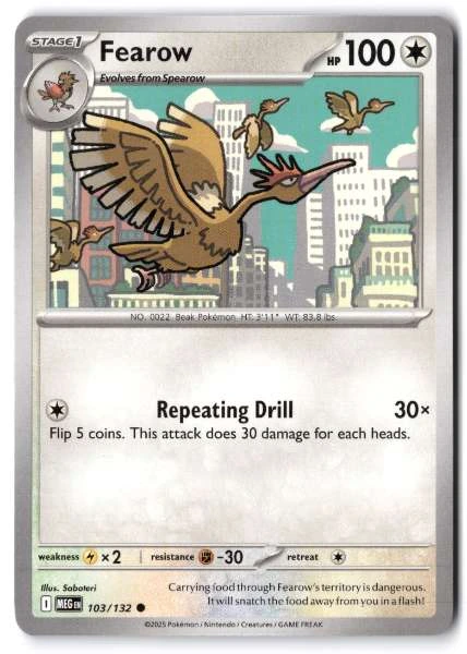 Fearow - Mysterious Treasures #103/132