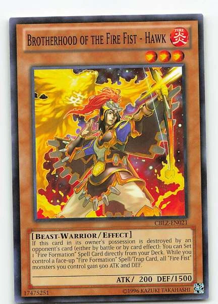 Brotherhood of the Fire Fist - Hawk #CBLZ-EN021