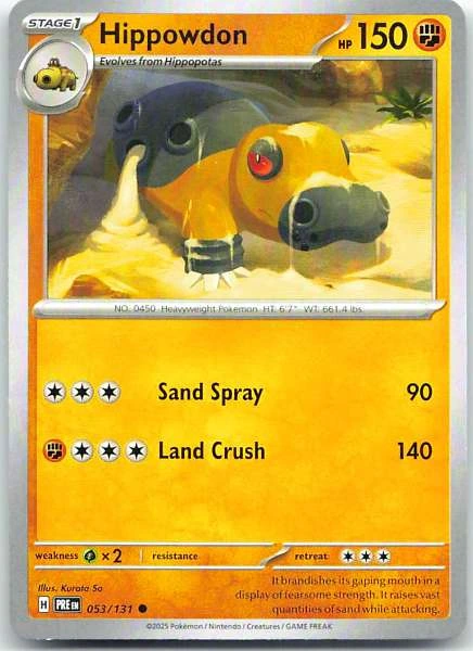 Hippowdon - Prismatic Evolutions #053/131