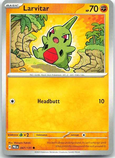 Larvitar - Prismatic Evolutions #047/131