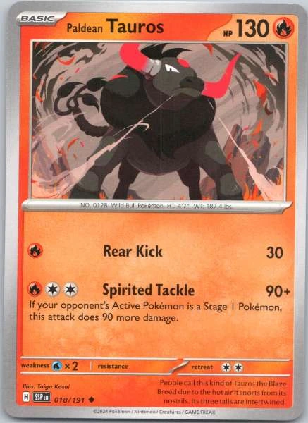 Paldean Tauros - Surging Sparks #018/191