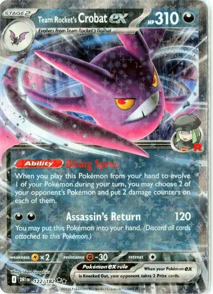 Team Rocket's Crobat ex - Destined Rivals #122/182