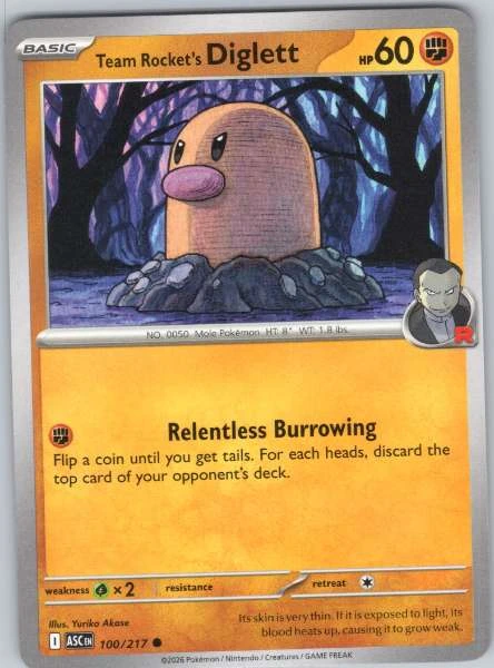 Team Rocket's Diglett #100/217