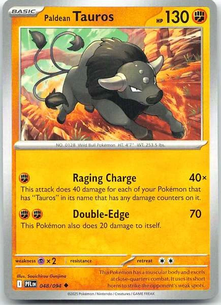Paldean Tauros - Phantasmal Flame #048/094