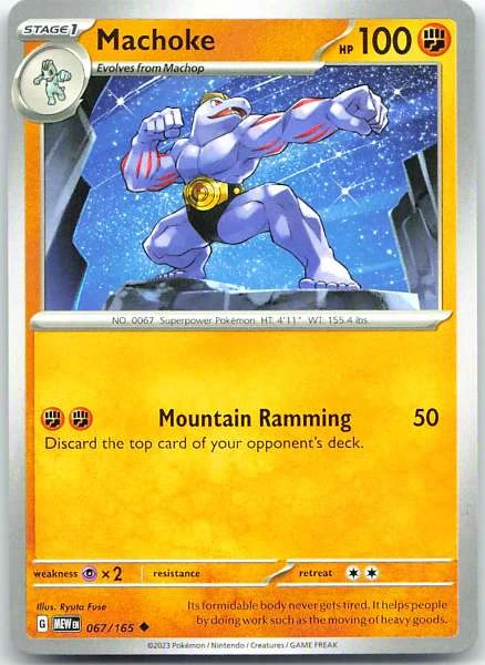 Machoke - Scarlet & Violet 151 #067/165