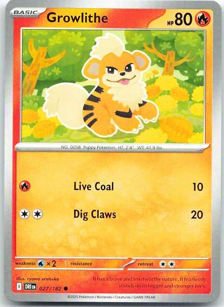 Growlithe - Destined Rivals #027/182