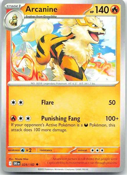 Arcanine - Destined Rivals #028/182