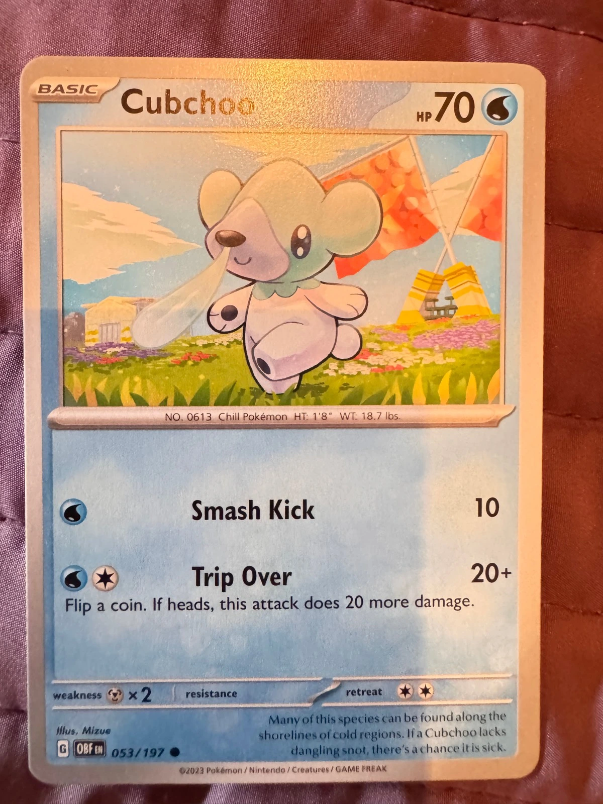 Cubchoo - Obsidian Flames #053/197