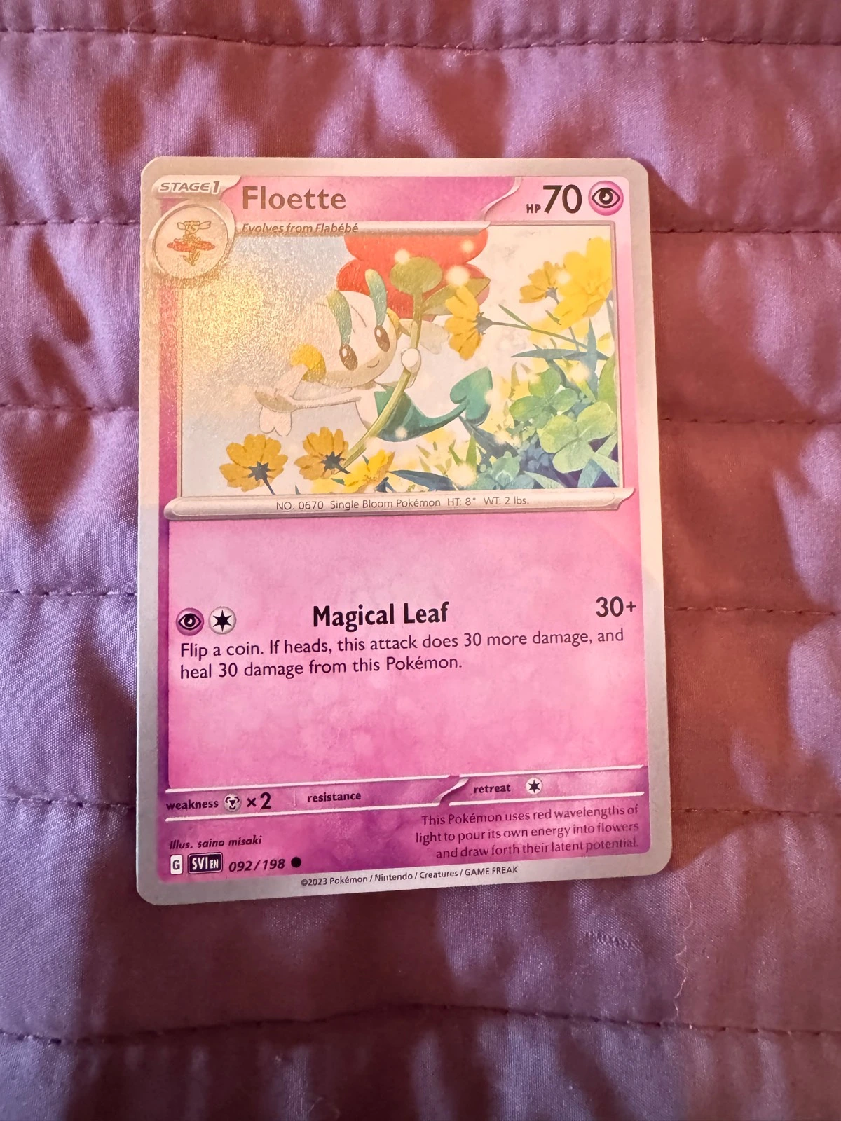 Floette - Scarlet & Violet Base Set #092/198