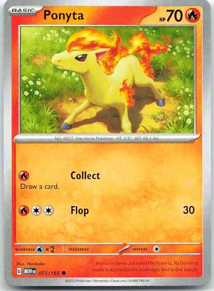 Ponyta - Scarlet & Violet 151 #077/165