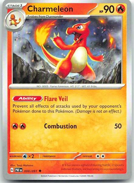 Charmeleon - Paldean Fates #008/091