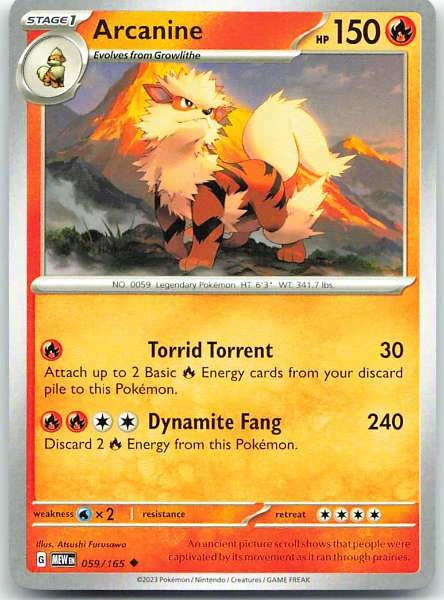 Arcanine - 151 #059/165