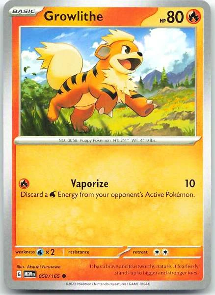 Growlithe - Scarlet & Violet 151 #058/165
