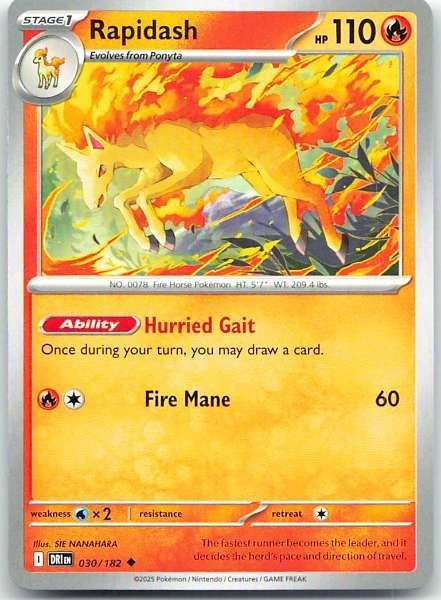 Rapidash - Destined Rivals #030/182