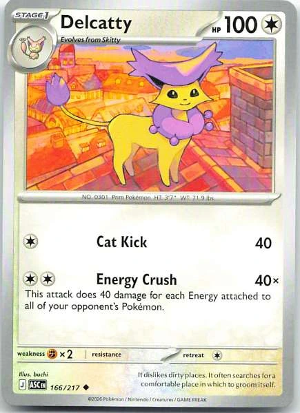Delcatty - Ascended Heroes #166/217