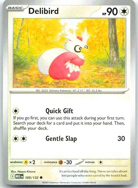 Delibird - Diamond & Pearl #105/132