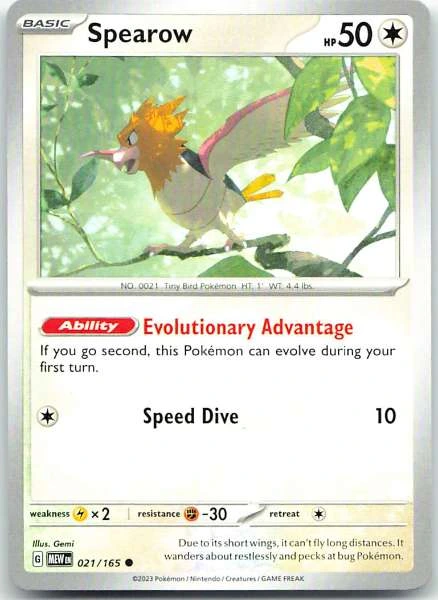 Spearow - Scarlet & Violet 151 #021/165