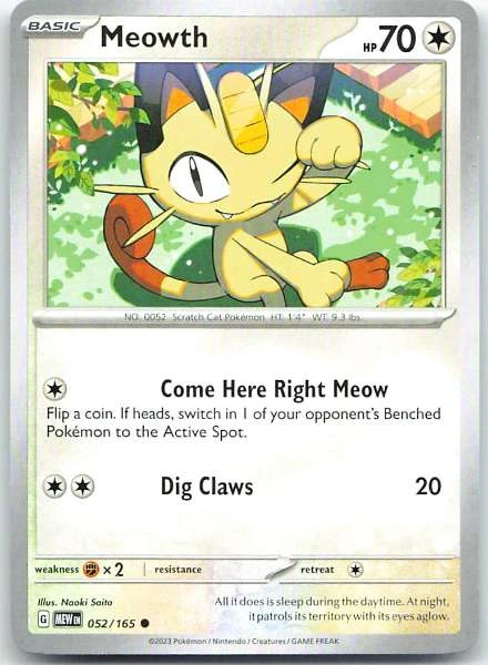 Meowth - 151 #052/165