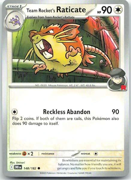 Team Rocket's Raticate - Destined Rivals #148/182
