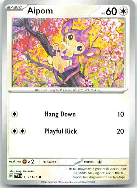 Aipom - Twilight Masquerade #137/167