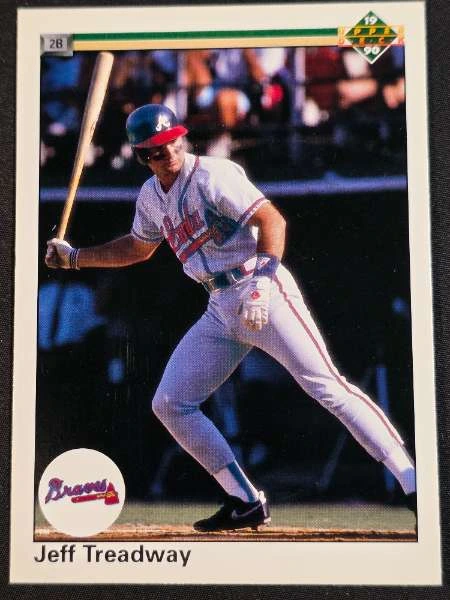 Jeff Treadway - 1989 Donruss Baseball's Best / 1990 Upper Deck #141