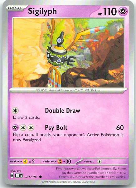 Sigilyph - Surging Sparks #081/191