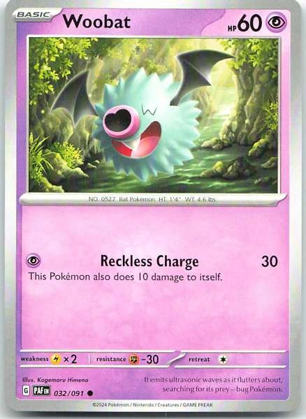 Woobat - Paldean Fates #032/091