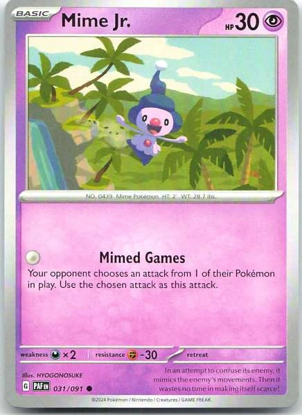 Mime Jr. - Paldean Fates #031/091
