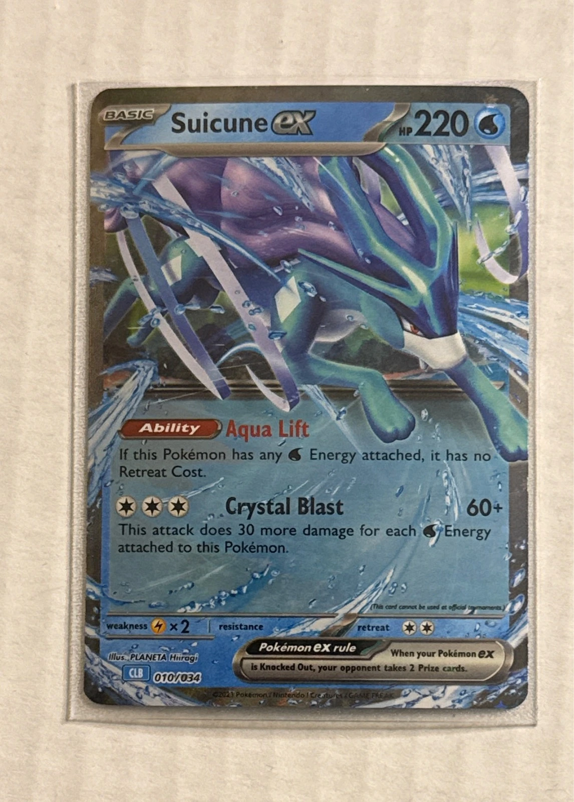 Suicune ex - Pokémon Trading Card Game Classic #010/034