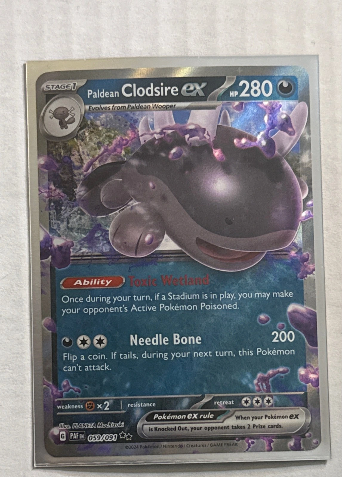Paldean Clodsire ex - Paldean Fates #059/091