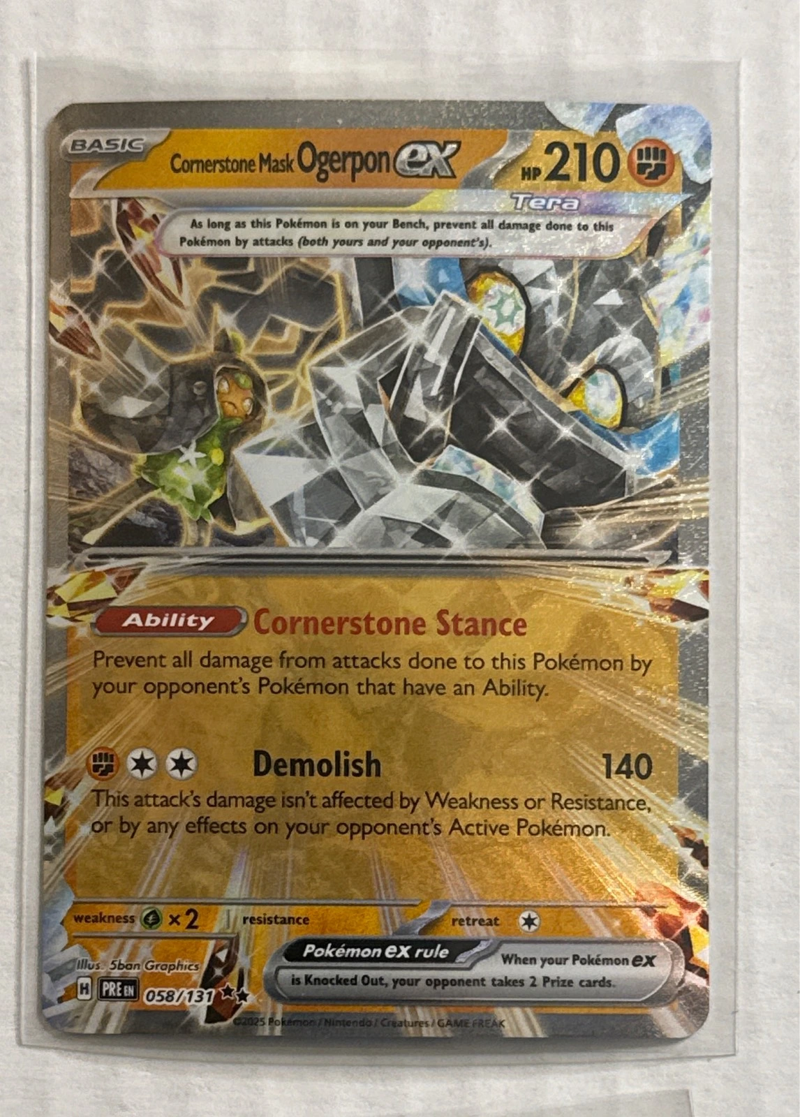 Cornerstone Mask Ogerpon ex - Twilight Masquerade #058/167