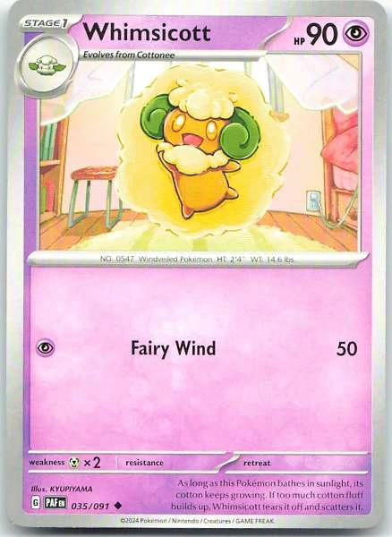 Whimsicott - Paldean Fates #035/091