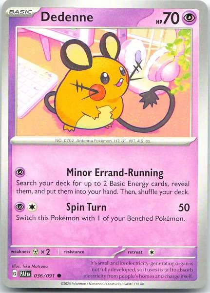 Dedenne - Paldean Fates #036/091