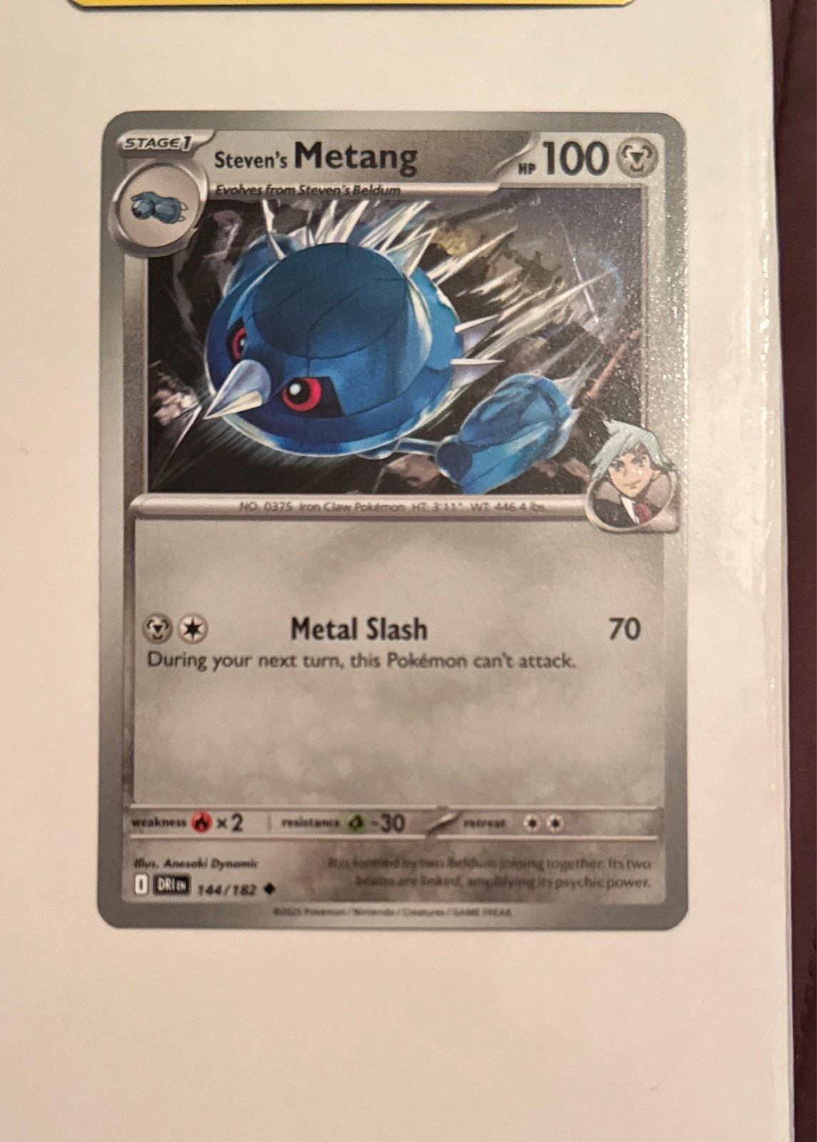 Steven's Metang - Pokémon TCG: Scarlet & Violet—Twilight Masquerade #144/182