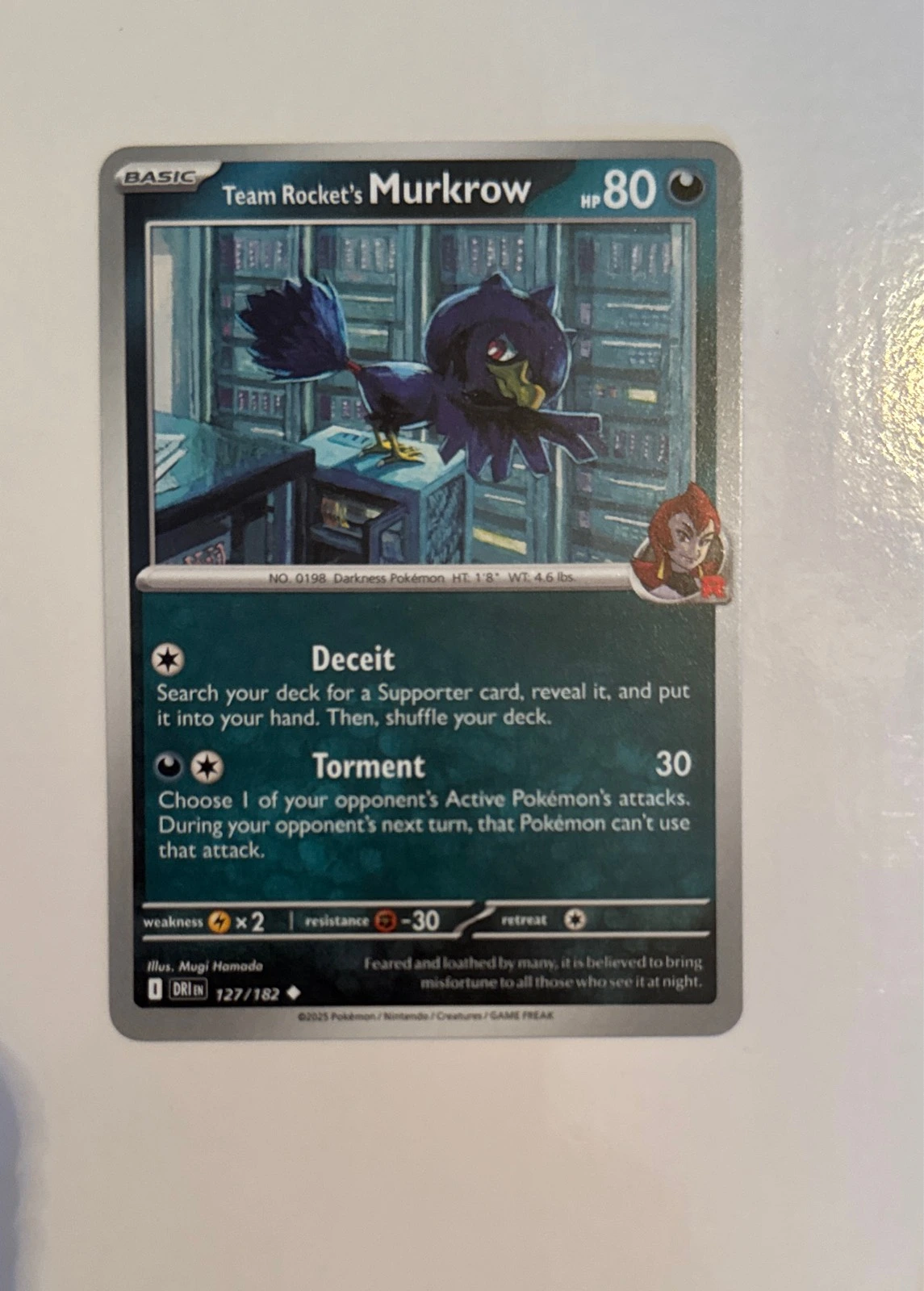 Team Rocket's Murkrow - Double Crisis #127/182