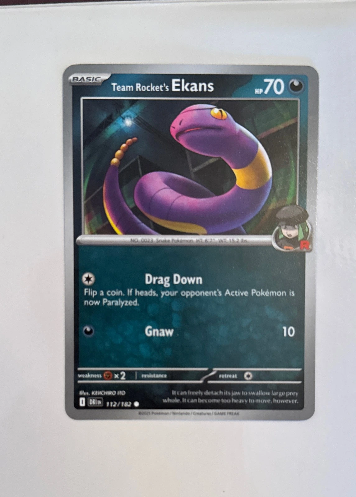 Team Rocket's Ekans - Pokémon Card 151 #112/182