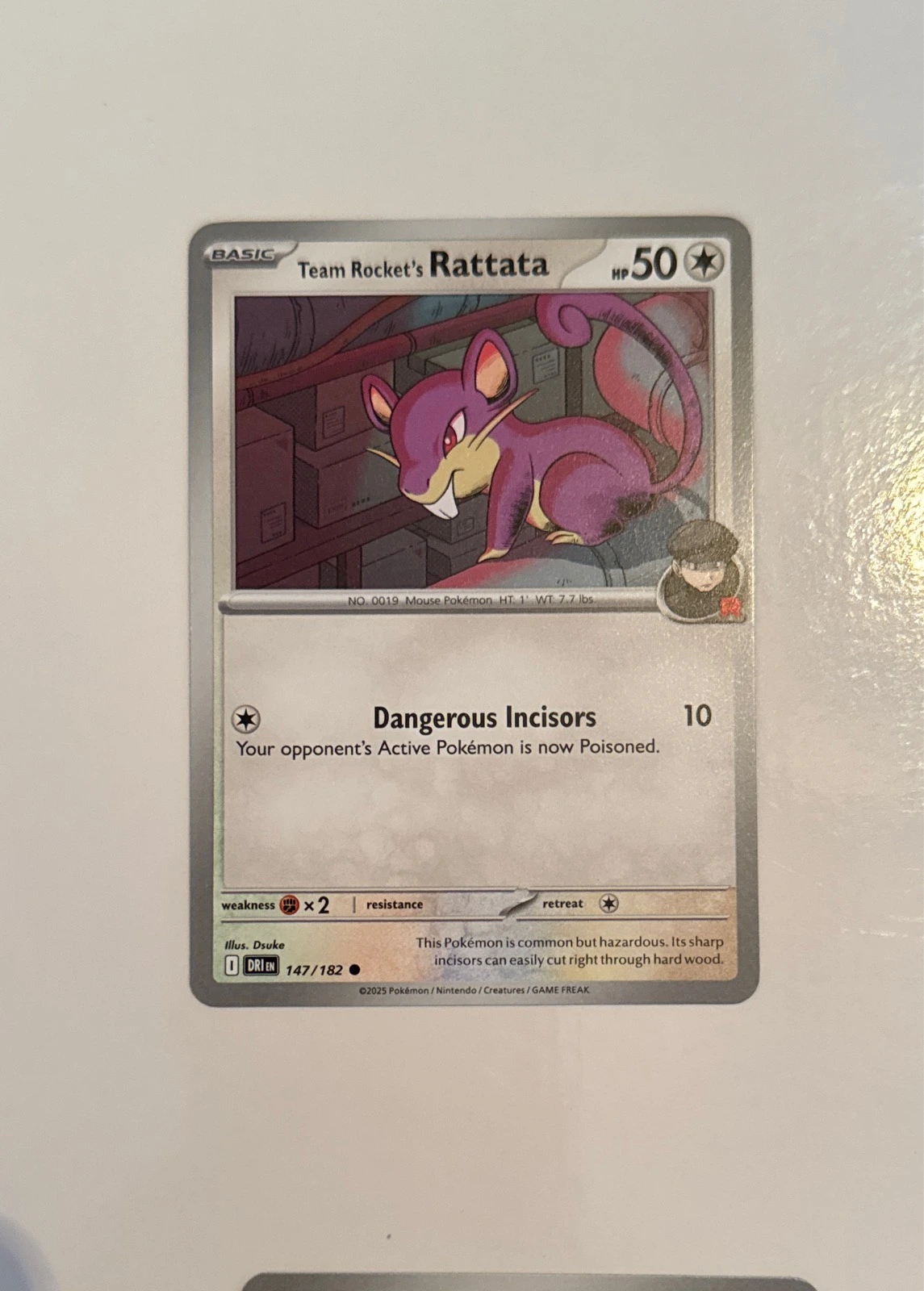 Team Rocket's Rattata - Pokémon TCG: Scarlet & Violet—Prismatic Evolutions #147/182