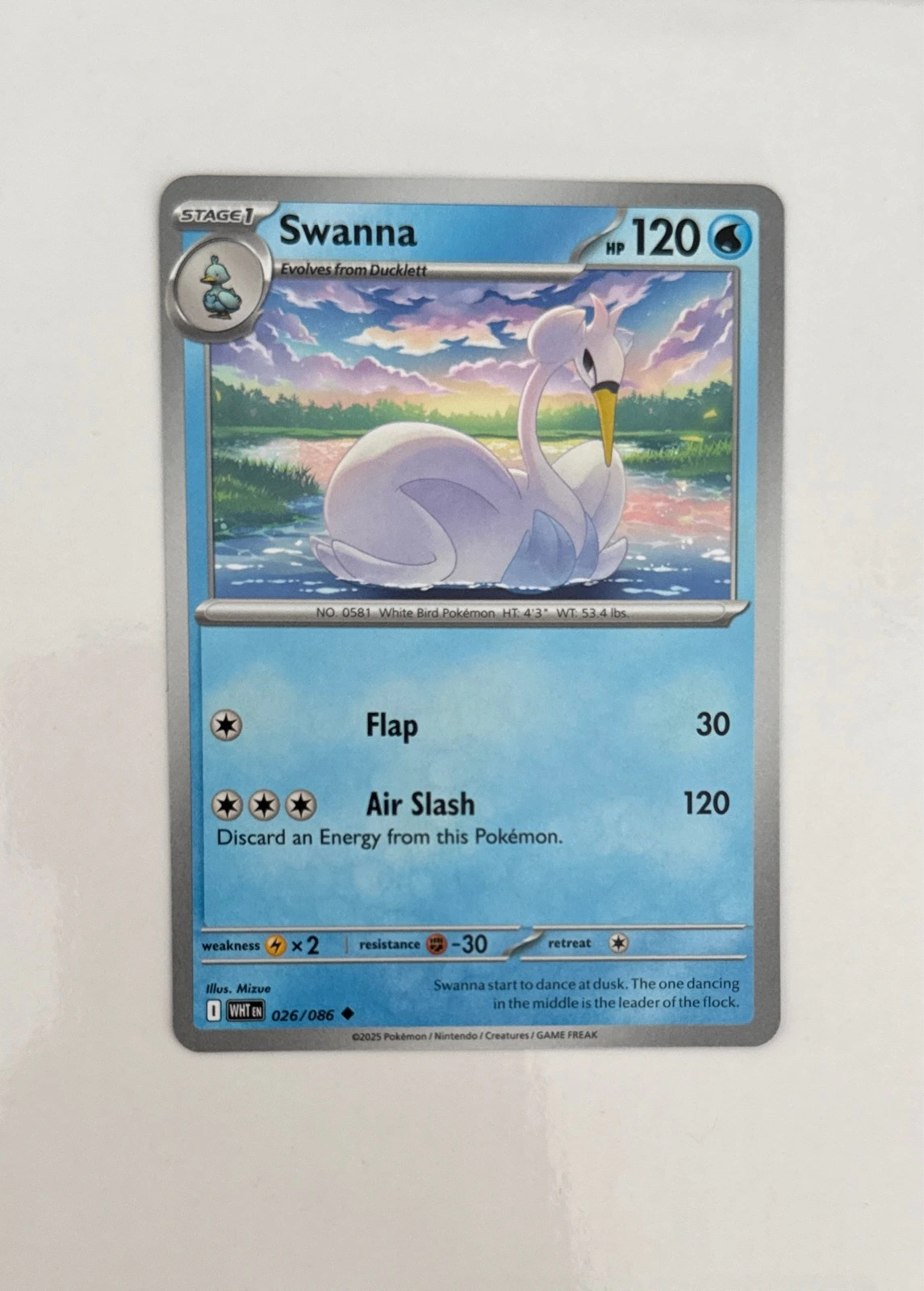 Swanna - Prismatic Evolutions #026/086