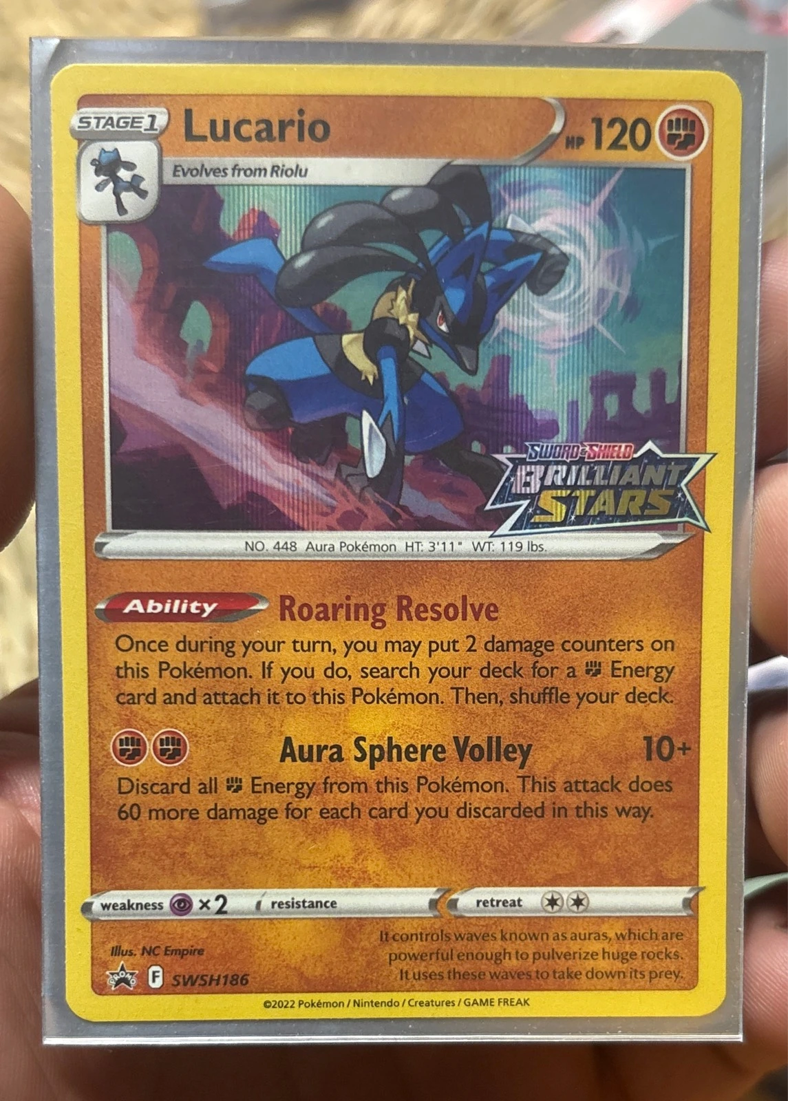 Lucario - Sword & Shield—Brilliant Stars #SWSH186