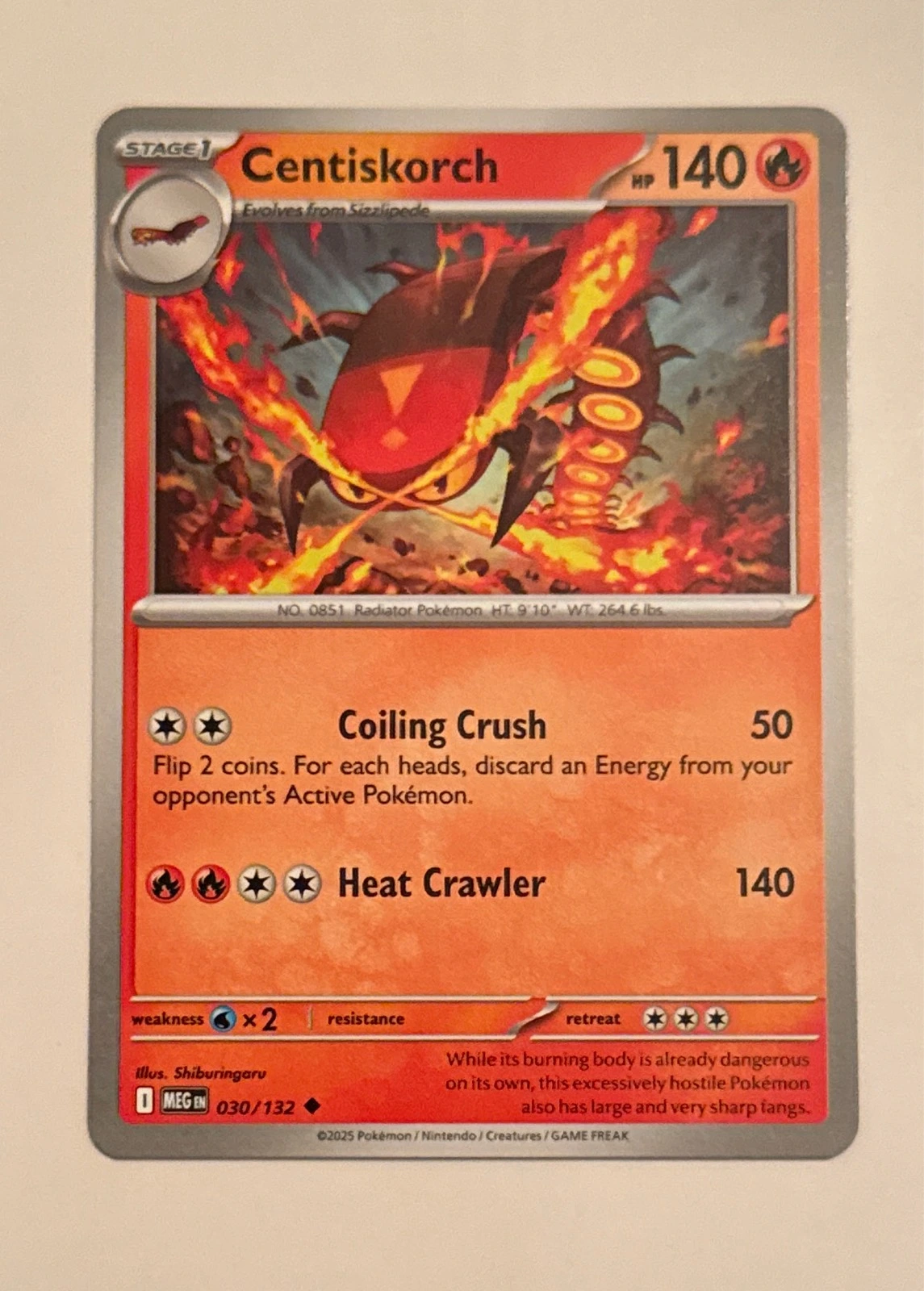 Centiskorch - Pokémon TCG: Scarlet & Violet—Prismatic Evolutions #030/132