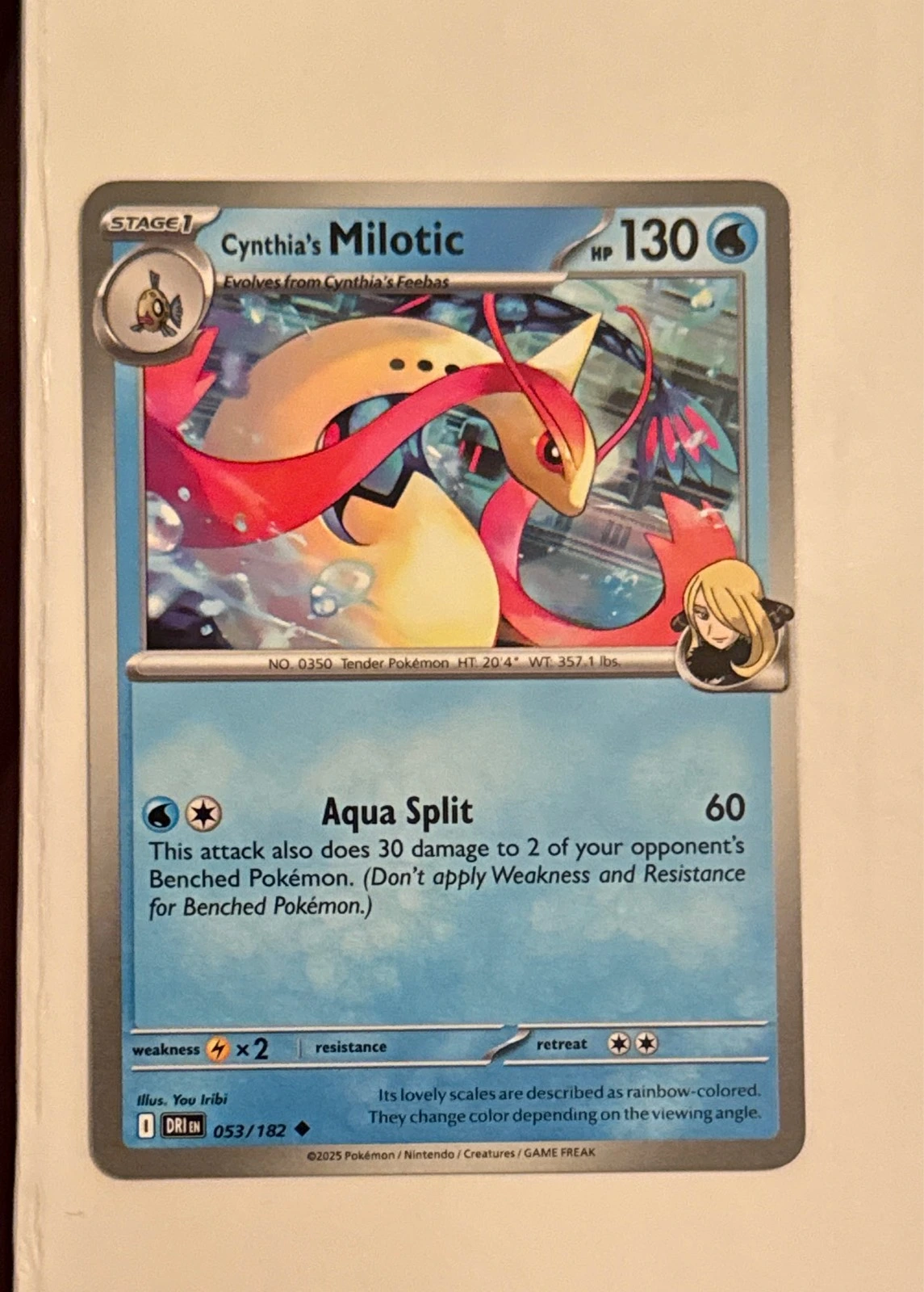 Cynthia's Milotic - Distant Regions #053/182