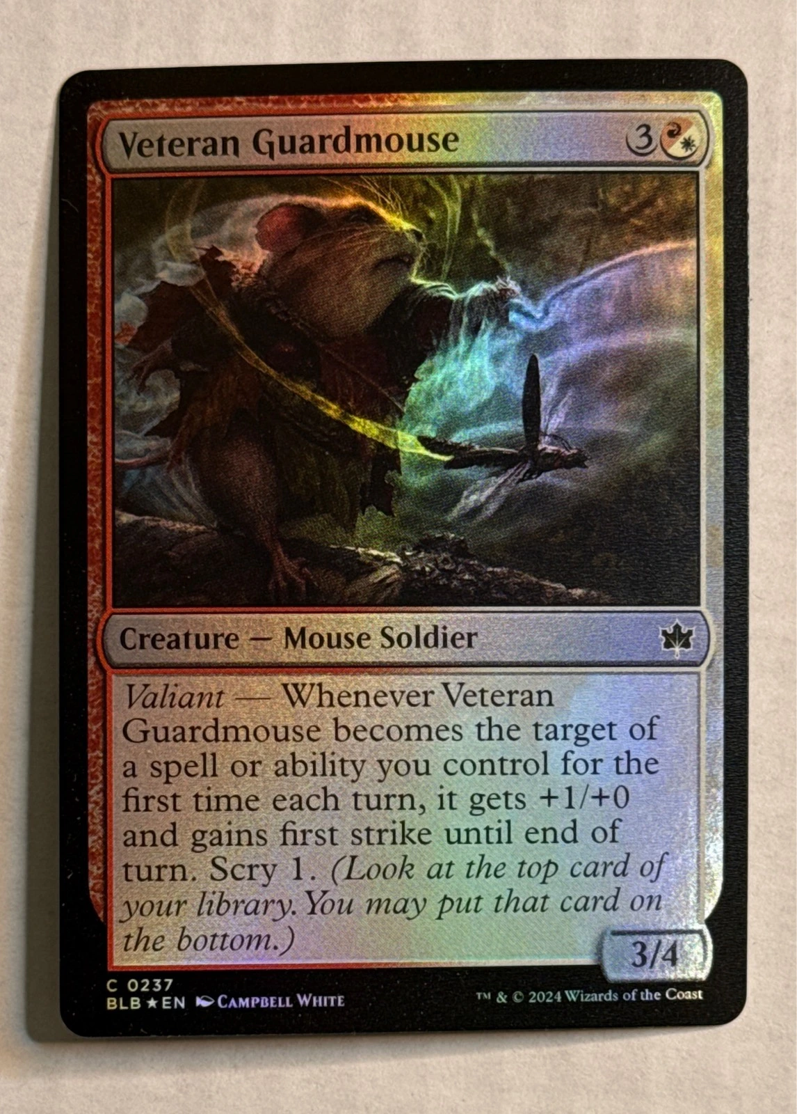 Veteran Guardmouse - Bloomburrow #0237