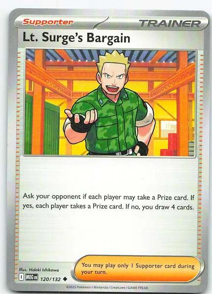 Lt. Surge's Bargain - Gym Heroes #120/132