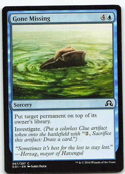 Gone Missing - Shadows over Innistrad #067/297