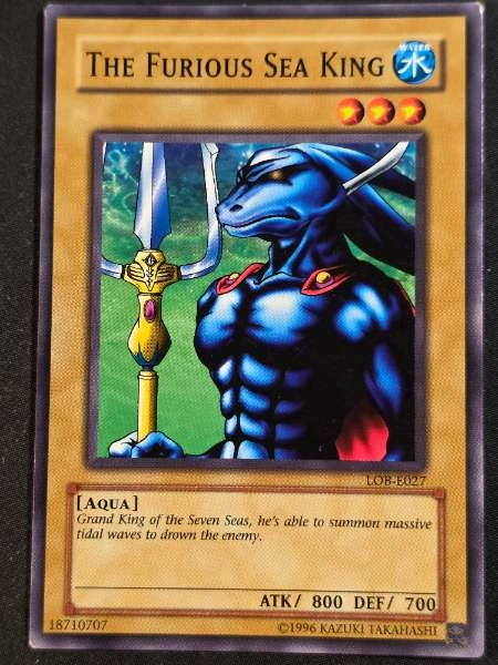 The Furious Sea King - Legend of Blue Eyes White Dragon #LOB-E027