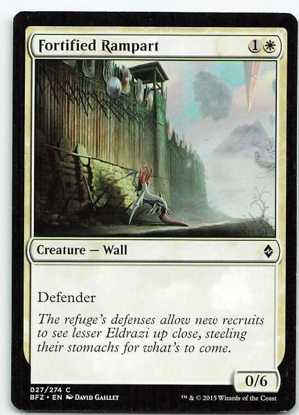 Fortified Rampart - Battle for Zendikar #027/274