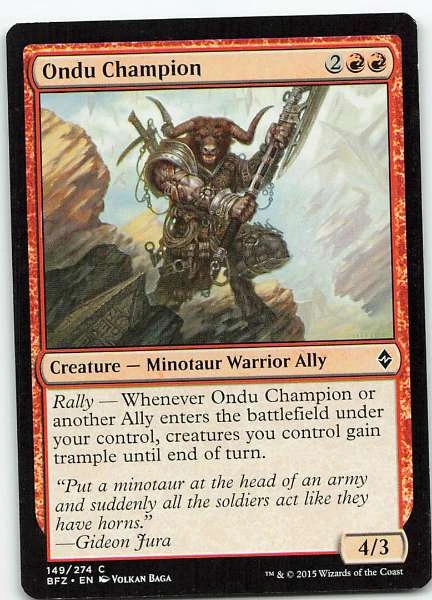 Ondu Champion - Battle for Zendikar #149/274