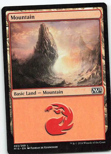 Mountain - Magic 2015, Dominaria, Khans of Tarkir, Throne of Eldraine #263/269