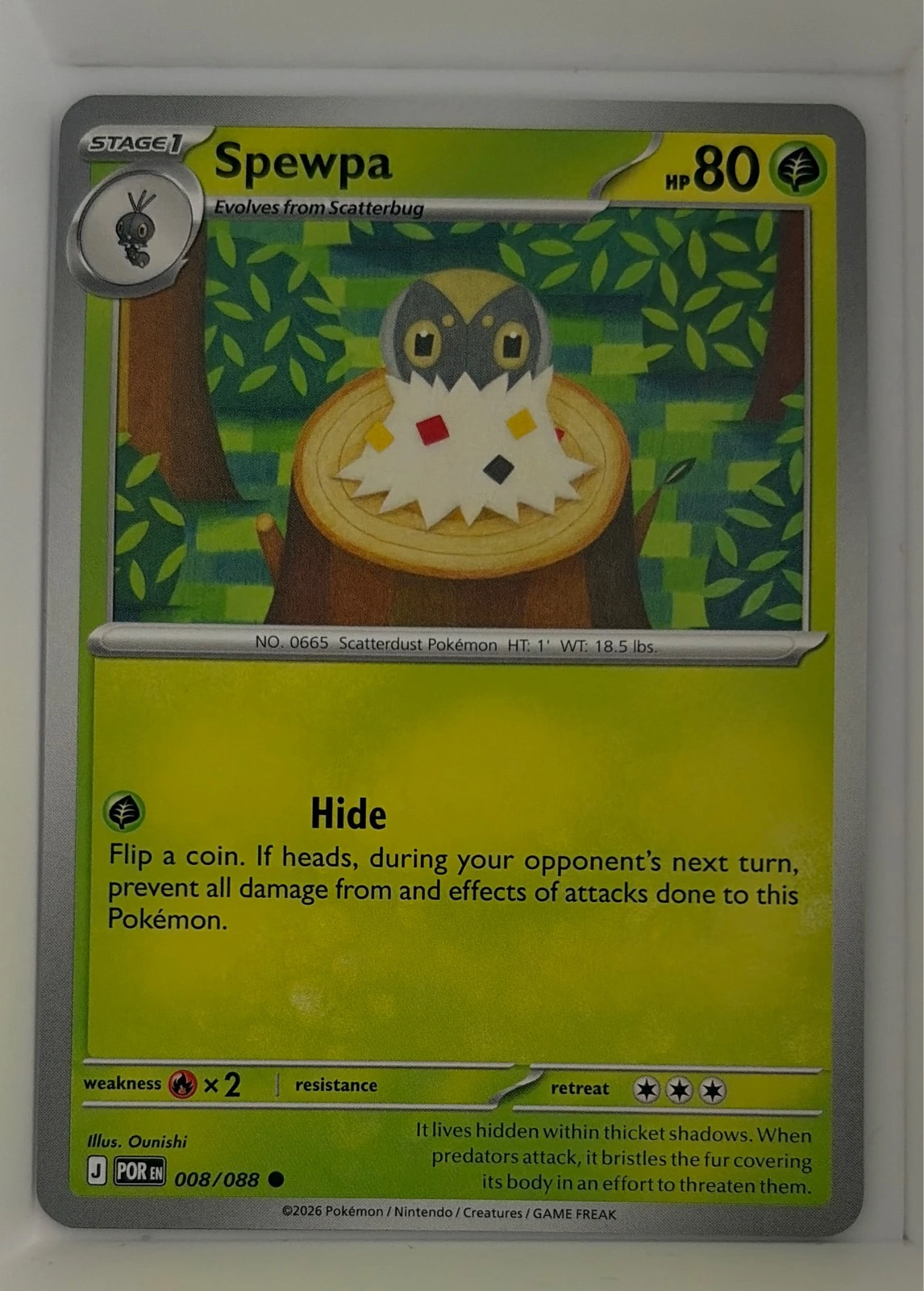 Spewpa - Pokémon #008/088